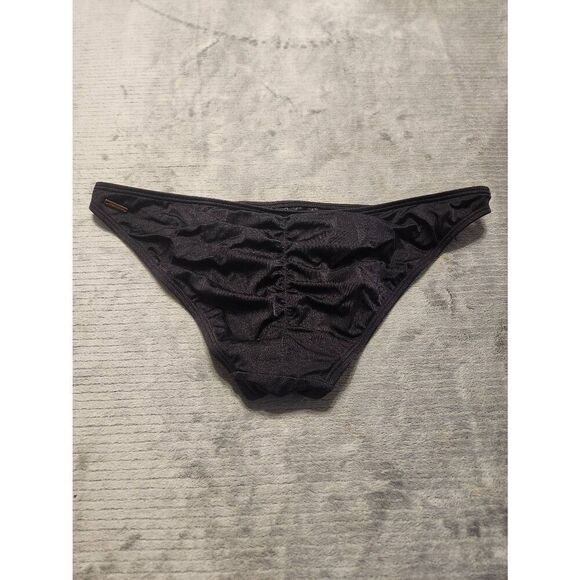 Victoria's Secret Black Scoop Scrunch Butt Swim Bottom Size M - Picture 2 of 3